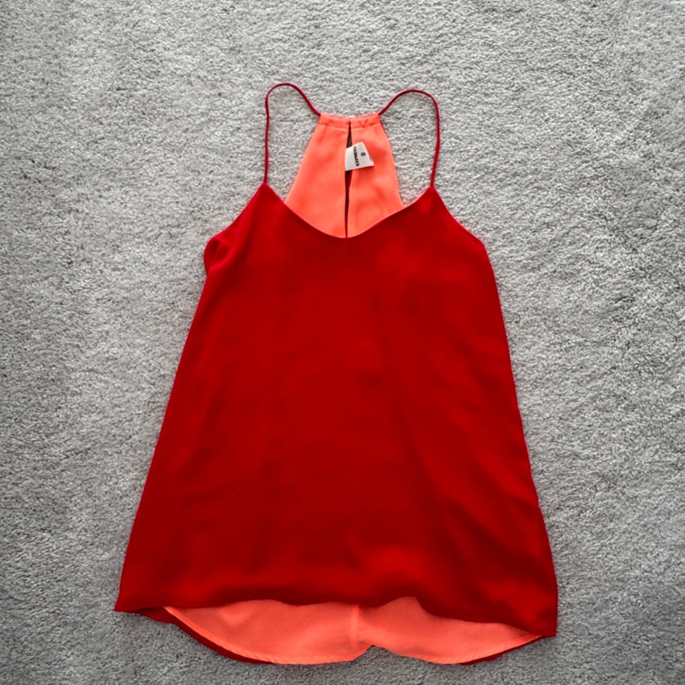 Express Red and Coral Tank Top
